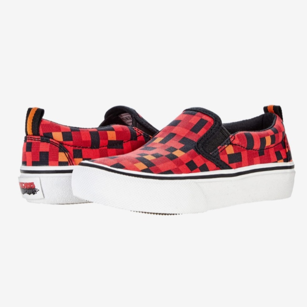 Skechers SZ 2 Big Kid Minecraft Red Sneaker Shoes